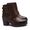 Coturno Molly Feminino Chocolate com Fechamento Lateral