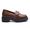 Mocassim Molly Feminino Tratorado Capuccino com Metal Dourado