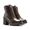 Coturno Molly Feminino Valentina com Metal Triangular e Atacador - Café