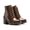 Coturno Molly Feminino Valentina com Metal Triangular Dourado e Atacador - Capuccino