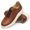 5502 Sapato Masculino Milano Trisse Castor Em Couro 