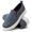 5511 Sapato Slip On Milano Camurça Azul Claro