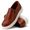 5513 Slip On Masculino Em Couro Milano Castor
