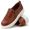5514 Sapato Masculino Em Couro Slip On Milano Castor