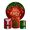 Kit Painel De Festa Feliz Natal 5 Redondo + Trio De Cilindros Em Tecido