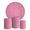 Kit Painel Festa Glitter Rosa Brilho 2 Redondo + Trio De Cilindros Em Tecido