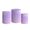 Trio De Cilindros Para Festa Glitter Roxo Brilho Lilás Estrelas