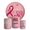 Kit Painel De Festa Outubro Rosa Redondo + Trio De Cilindros Em Tecido