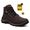 Botina Coturno Masculina Adventure Catpriime De Couro Com C.A Cafe Com Laranja 