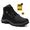 Botina Coturno Masculina Adventure Catpriime De Couro Com C.A Preto
