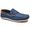Mocassim Masculino em Couro Azul Marinho