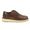 Sapato Masculino Elegante Derby Tratorado Couro Eco Pinhão