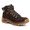 Bota Coturno Cano Médio Couro Legítimo Chicago Café Masculina Adventure Trilha Com C.A 