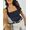 Body Decote Quadrado Preto Misey