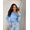 Blusa Ombro a Ombro Azul Bebe Bourn