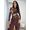 Body Tule Mescla Marrom Diner
