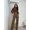Calça Wide Leg Jeans Marrom Ivy