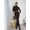 Vestido Midi Modal Marrom Orleans