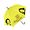 GUARDA-CHUVA CLARICE - Amarelo