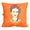 CAPA DE ALMOFADA FRIDA KAHLO - Laranja