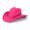 Chapeu Rosa Feminino Country Em Couro 