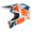 Capacete Airoh Wraap Trilha Moto Motocross Off Road Downhill Laranja Matt