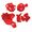 Kit Protetor De Carter Quadro Tampa De Motor Anker Crf250f Vermelho