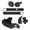 Kit 3 Protetor Plástico Motor Quadro Balança Crf 250f Anker Preto