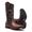 Bota Texana Feminina - Fóssil Sella / Craquelê Preto - Roper - Bico Quadrado - Cano Longo - Solado Freedom Flex - Vimar Boots - 13102-A-VR