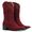 Bota Western Feminina - Nobuck Vinho / Nobuck Vinho - Toscana Preto - Vimar Boots - 11217-G-VR