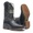 Bota Texana Masculina - Floather Preto / Grafite - Roper - Bico Quadrado - Cano Médio - Solado Strong Shock - Vimar Boots - 81266-A-VR