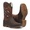 Bota Texana Masculina -Crazy Horse Café / Sella / Bandeira EUA - Roper - Bico Quadrado - Cano Médio - Solado Strong Shock - Vimar Boots - 81294-A-VR