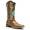 Bota Texana Feminina - Fóssil Caseína Caramelo - Roper - Bico Quadrado - Cano Longo - Solado Nevada - Vimar Boots - 13073-A-VR
