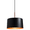 Pendente Bilboquê Grande Para 1 Lâmpada E27 35cm Preto (externo) Cobre (interno)