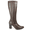 Bota Feminina Couro Legítimo Modelo Cano Longo Salto Bloco