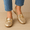 Mocassim Couro Premium Confort Dourado 8062