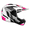 Capacete Bieffe 3 Sport Com Viseira Cristal 30th React Branco Rosa