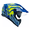 Capacete Bieffe B-trail Defender C/ Óculos On Road Off Road Cinza Azul