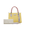 Bolsa Flother Com Alça Colorida e Transversal Amarelo + Carteira.
