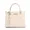 Bolsa Feminina Baú Média Croco Creme