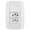 INTERRUPTOR TECLA SIMPLES + 2 TOMADAS 10A 250V 4X2 SLIM ILUMI