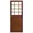 Porta Palace Soft Madeira Quadriculada 1 Folha Com Vidro Liso 210x86cm Esquerda Líder