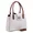 Bolsa Feminina Estilo Pasta de Ombro Social Em Quadrada Verniz Marfim - Gouveia Costa 