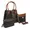 Conjunto 3 Peças estampada Bolsa Saco grande + Bolsa Transversal + nécessaire Preta - Gouveia Costa 