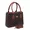 Bolsa Luxo Feminina Baú Alça de Mão e Transversal Estampada Marrom - Gouveia Costa