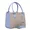 Bolsa Luxo Feminina Palha Baú Alça de Mão e Transversal Azul claro - Gouveia Costa