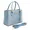 Bolsa Luxo Feminina Azul bebê Baú Alça de Mão e Transversal - Gouveia Costa
