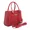 Bolsa Luxo Feminina Vermelha Baú Alça de Mão e Transversal - Gouveia Costa 