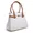Bolsa Feminina Baú Alça de Mão e Transversal Estampada Branca - Gouveia Costa