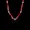 Colar Pedra Natural Jasper Vermelho 13x4mm Prata 925